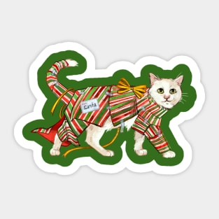 Purrfect Christmas Sticker